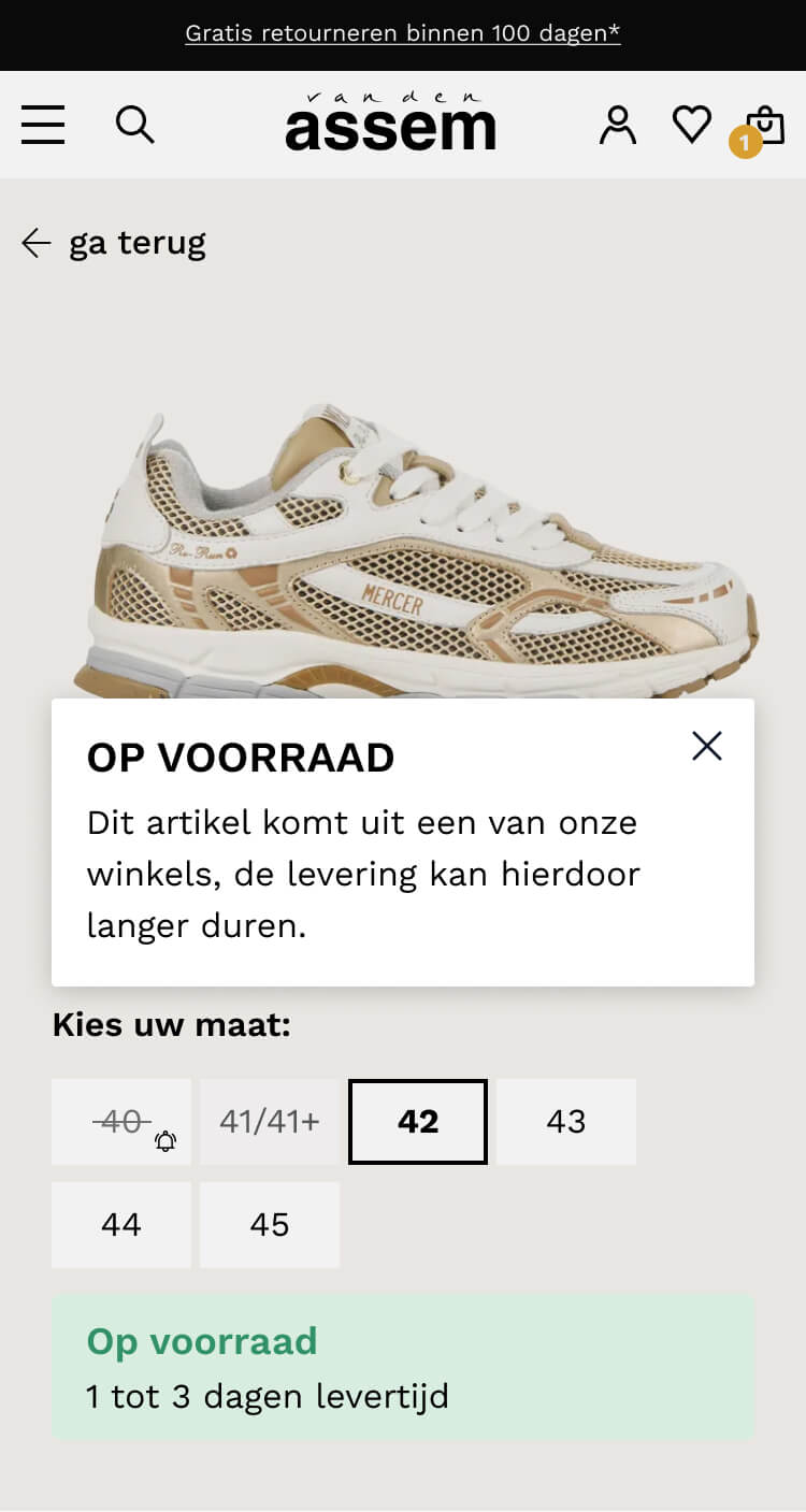 Vd assem online webshop